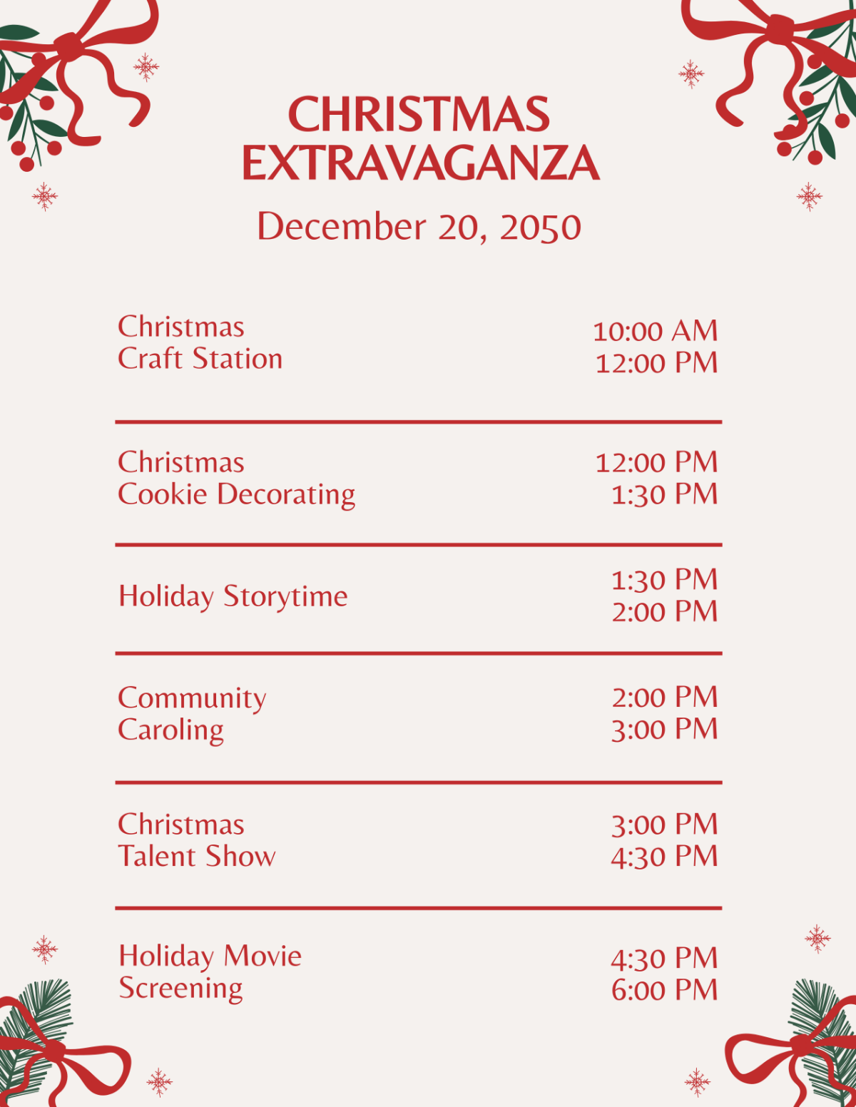 Free Printable Christmas Program Template To Edit Online Free Printable Christmas Program Template To Edit Online