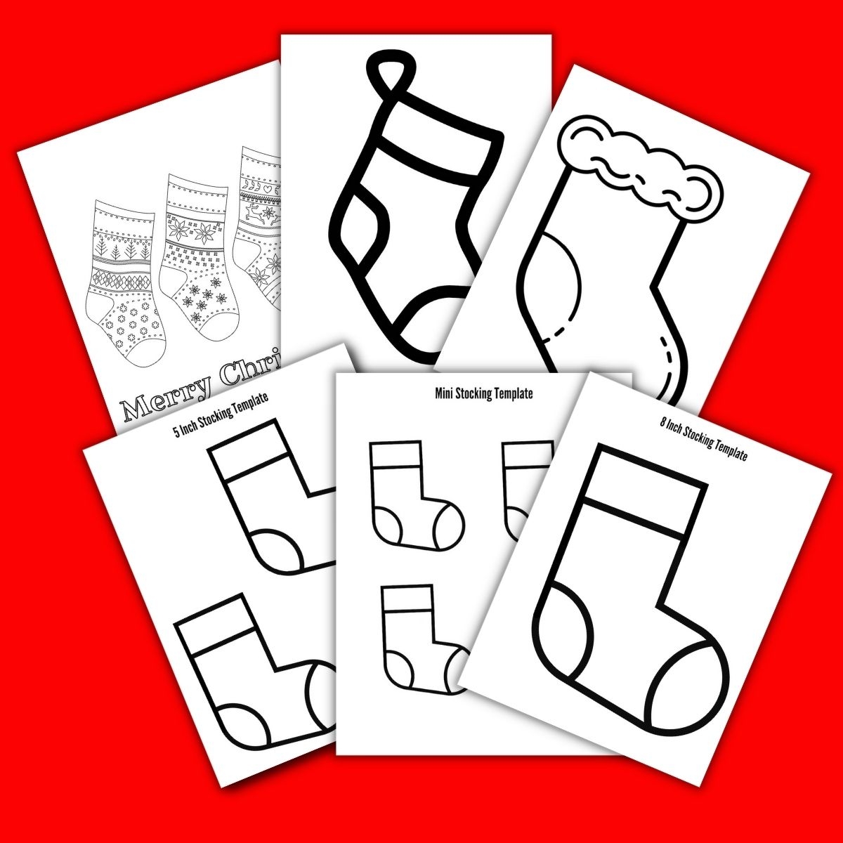 Stocking Template Free Printable Pdf