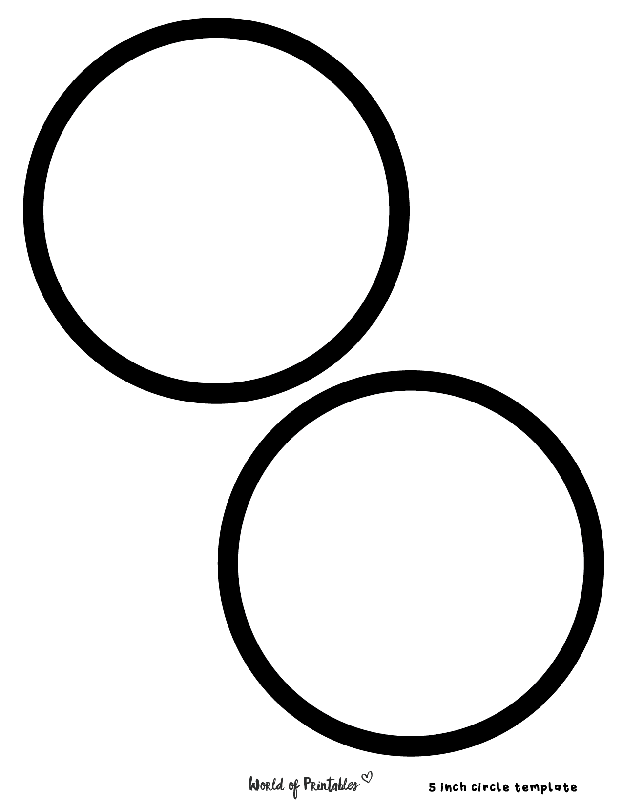 Free Printable Circle Templates Various Sizes World Of Printables