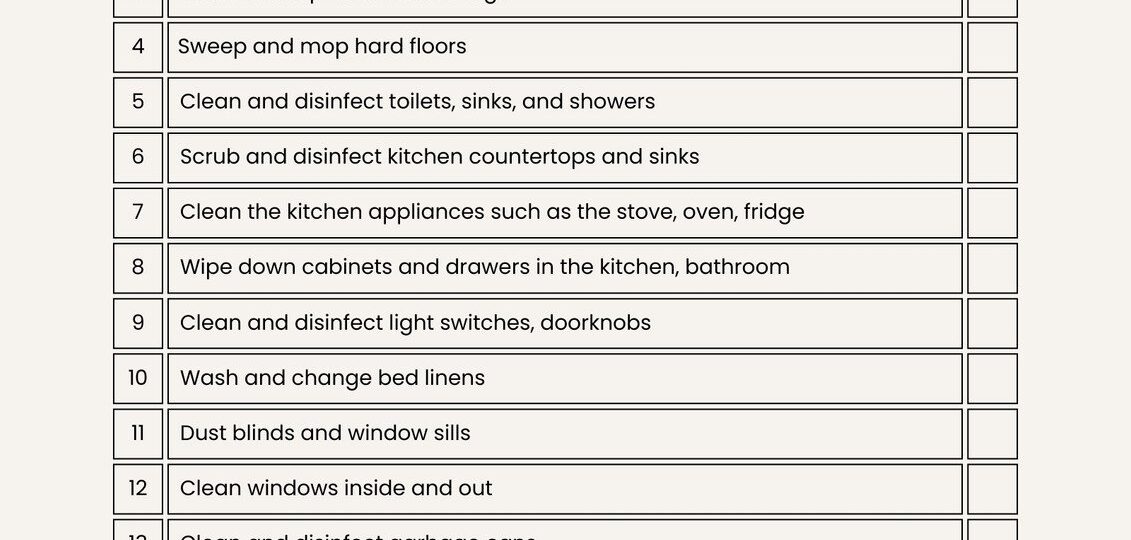 Free Printable Cleaning Checklist Templates Canva