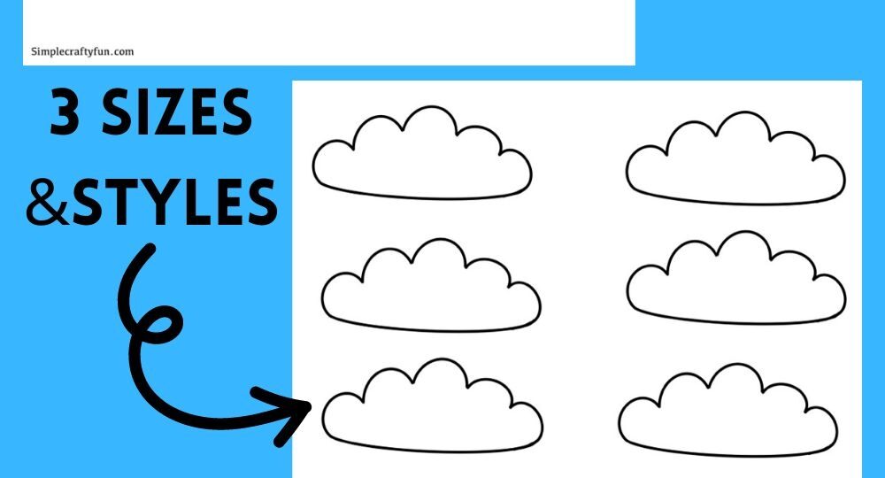 Free Printable Cloud Template Shapes