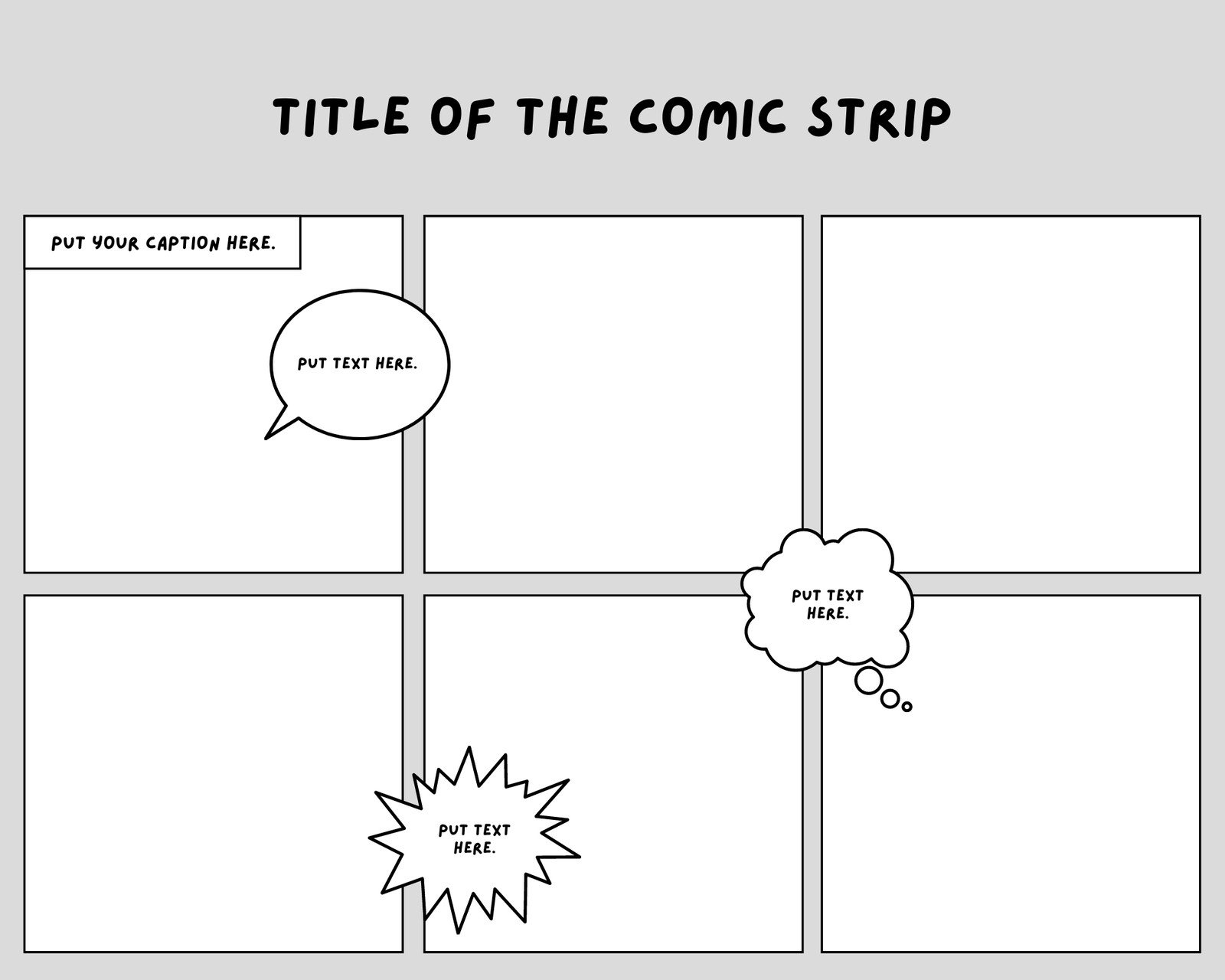 Free Printable Comic Strip Templates You Can Customize Canva Free Printable Comic Strip Templates You Can Customize Canva