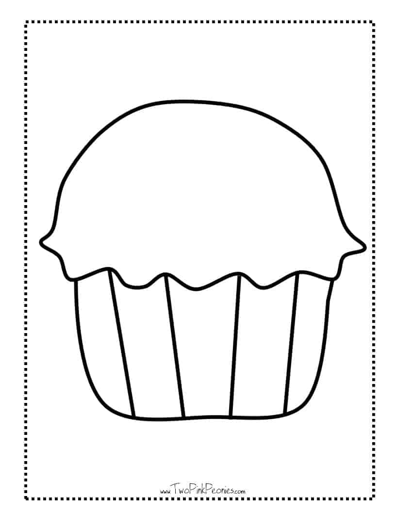 Free Printable Cupcake Templates free Instant PDF Download Free Printable Cupcake Templates free Instant PDF Download