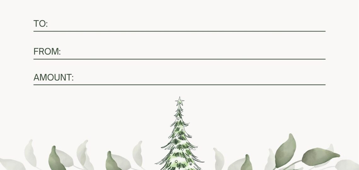 Free Printable Custom Christmas Gift Certificate Templates Canva