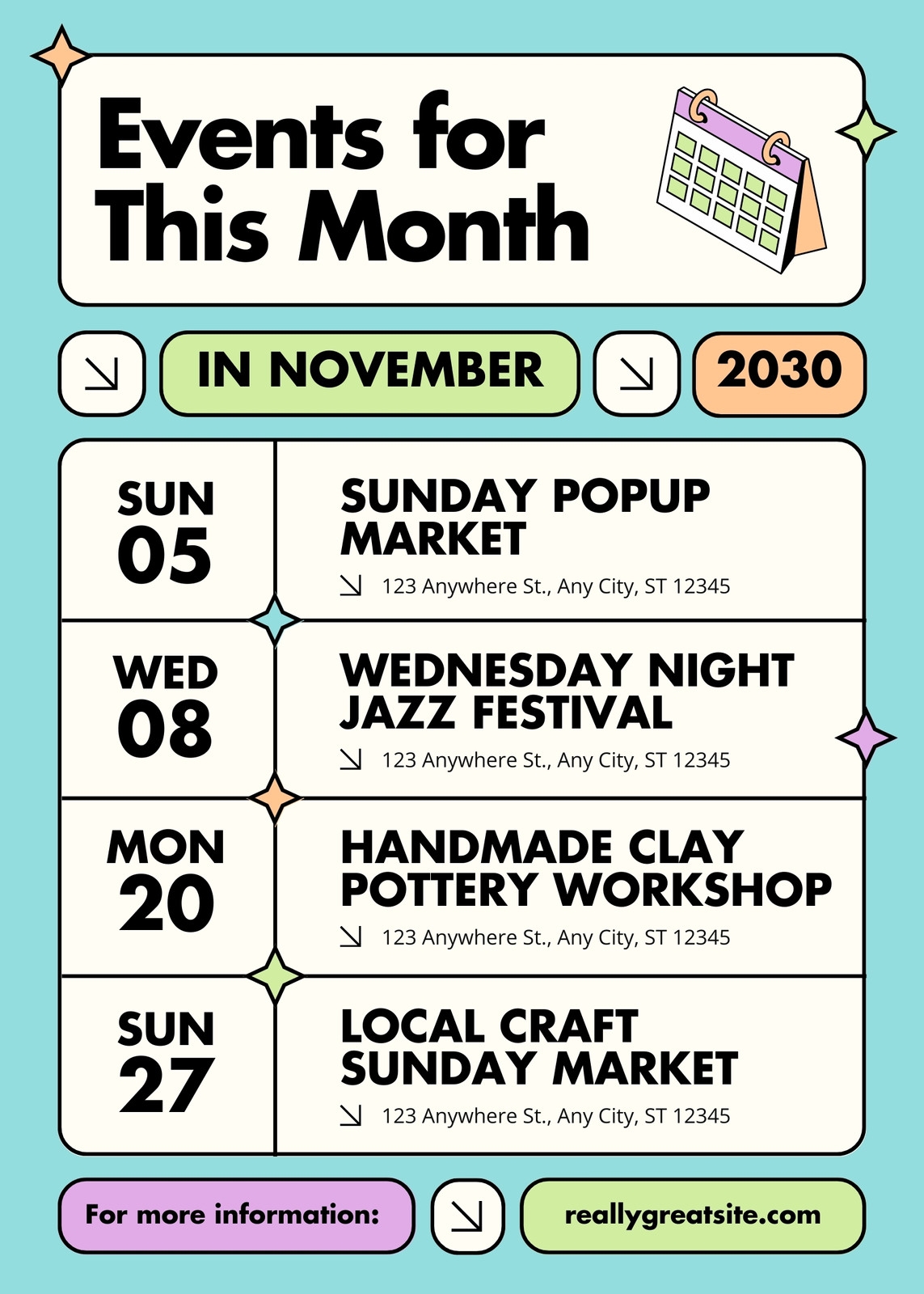 Free Printable Customizable Event Flyer Templates Canva