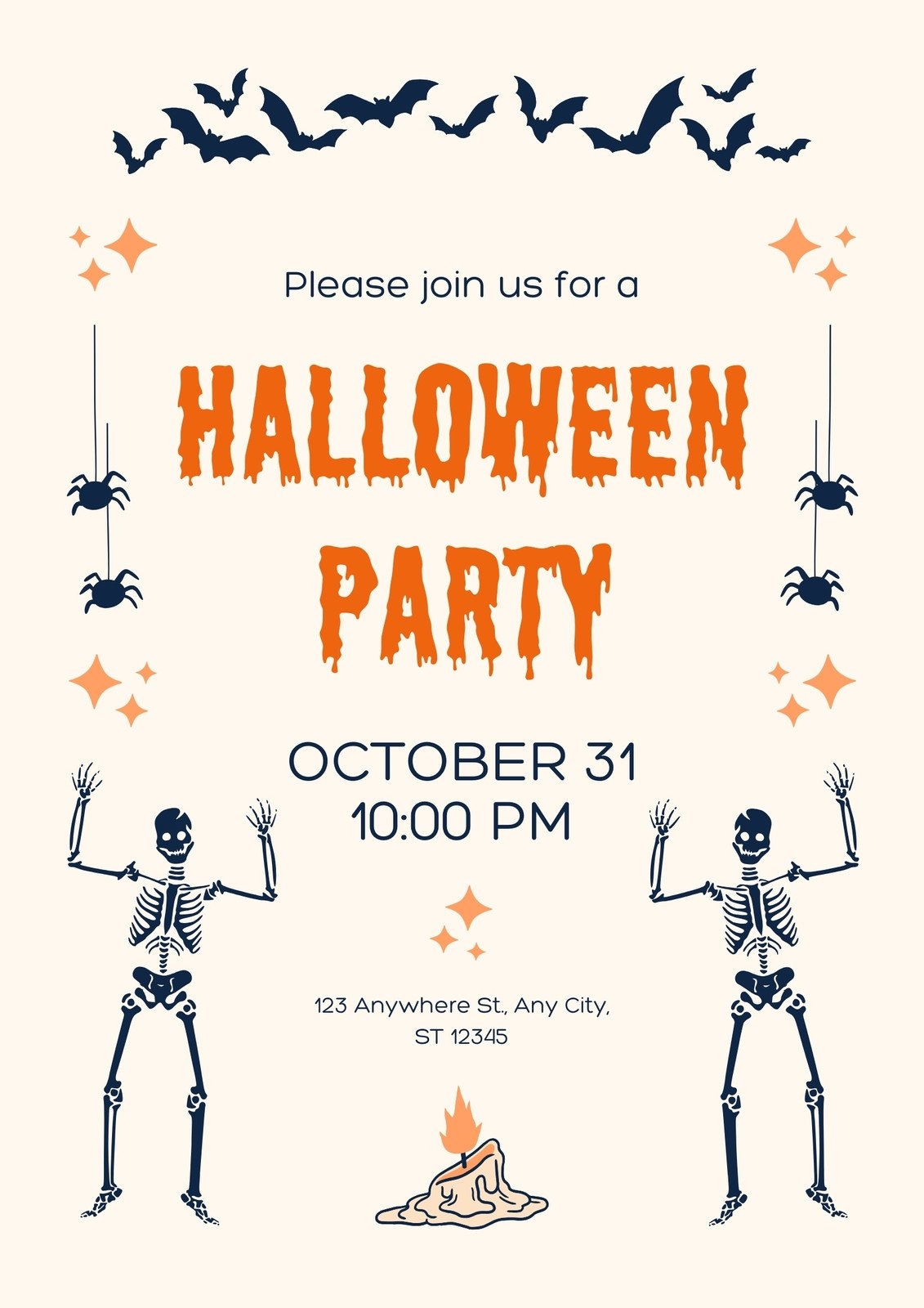 Free Printable Customizable Halloween Flyer Templates Canva