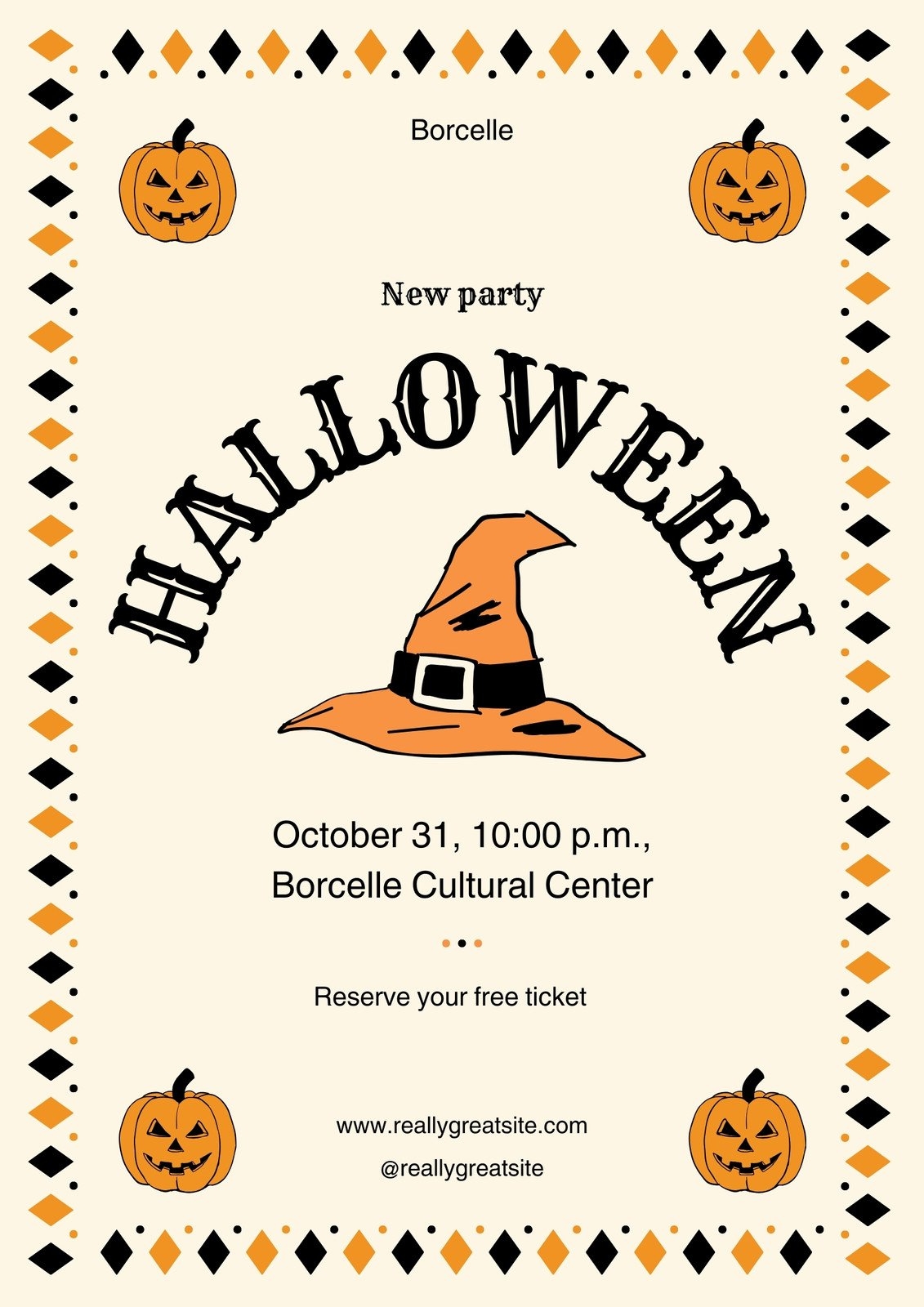 Free Printable Customizable Halloween Flyer Templates Canva