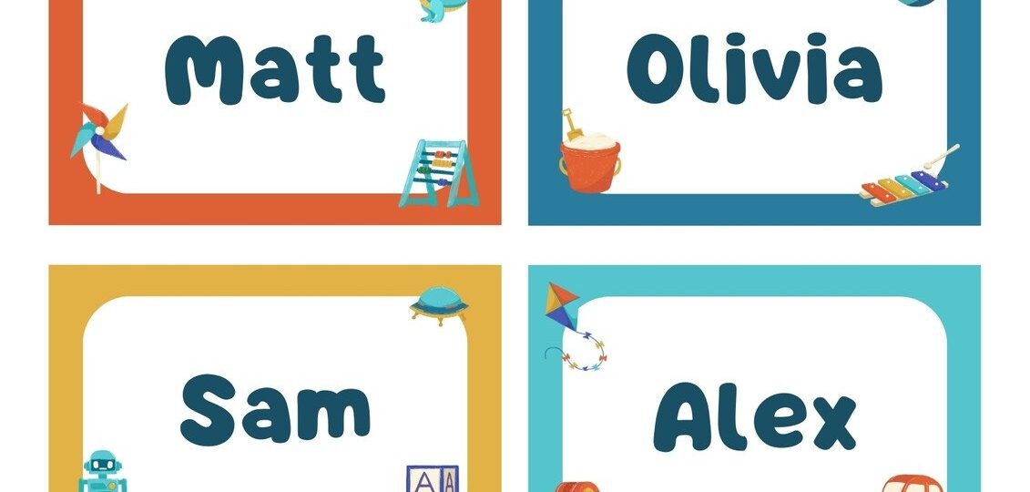 Free Printable Customizable Name Tag Templates Canva