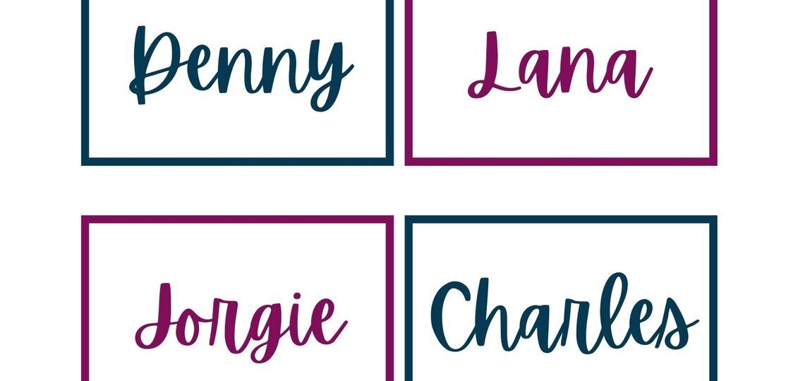 Free Printable Customizable Name Tag Templates Canva