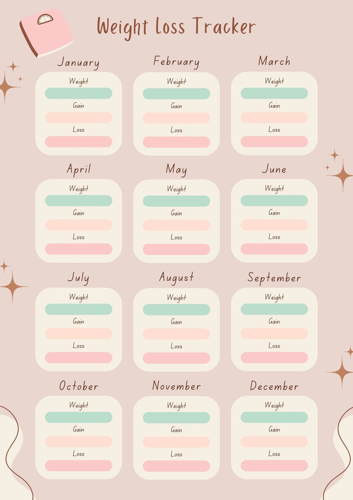 Free Printable Customizable Personal Planner Templates Canva