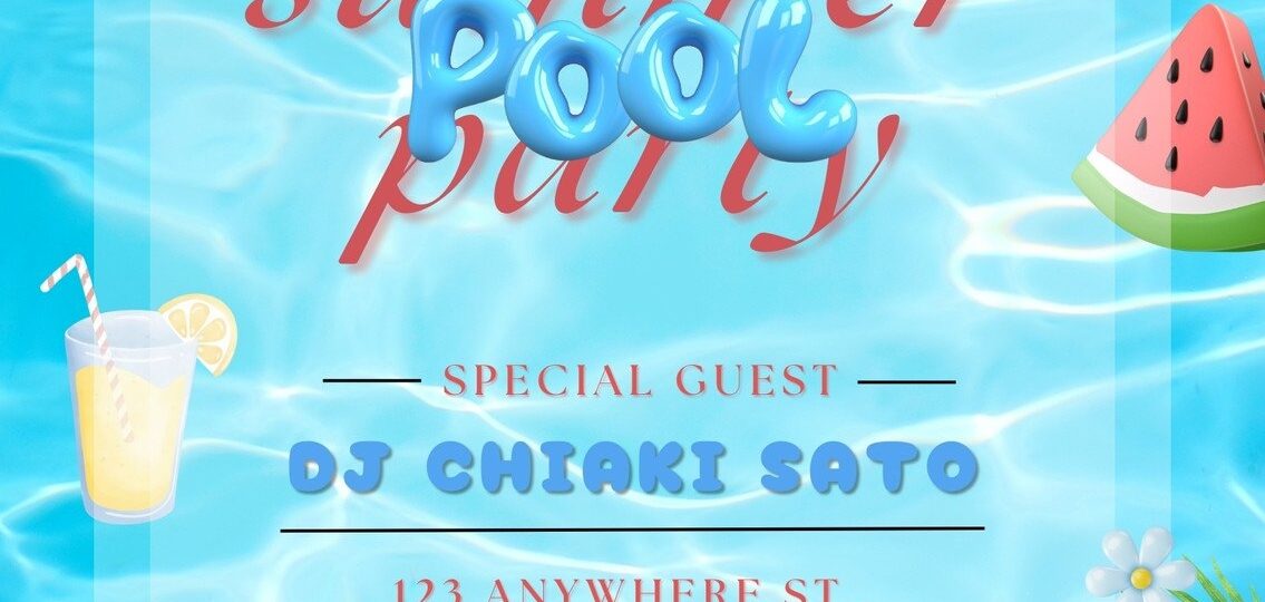Free Printable Customizable Pool Party Invitation Templates Canva