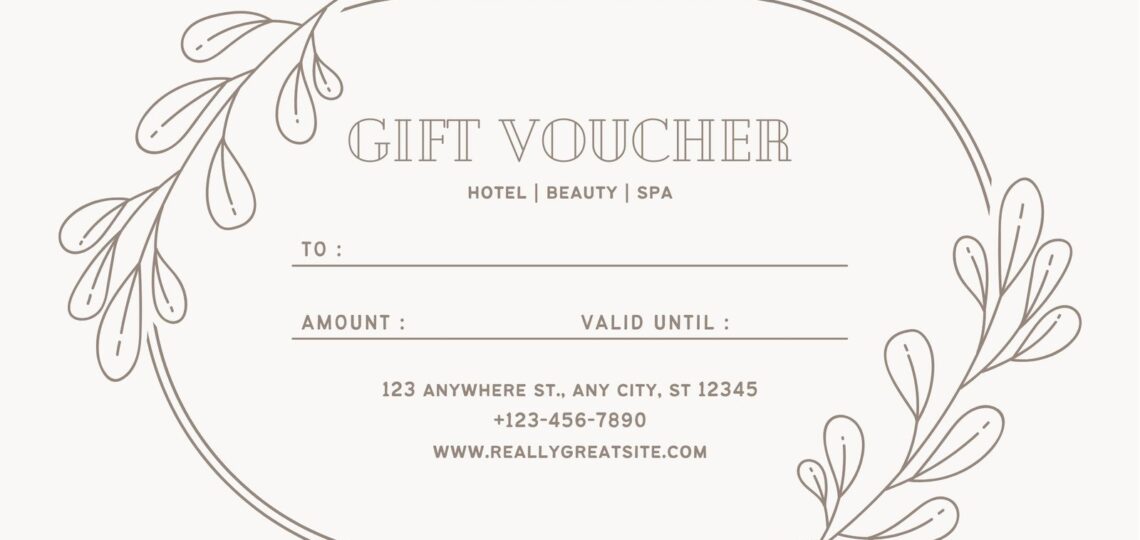 Free Printable Customizable Spa Gift Certificate Templates Canva