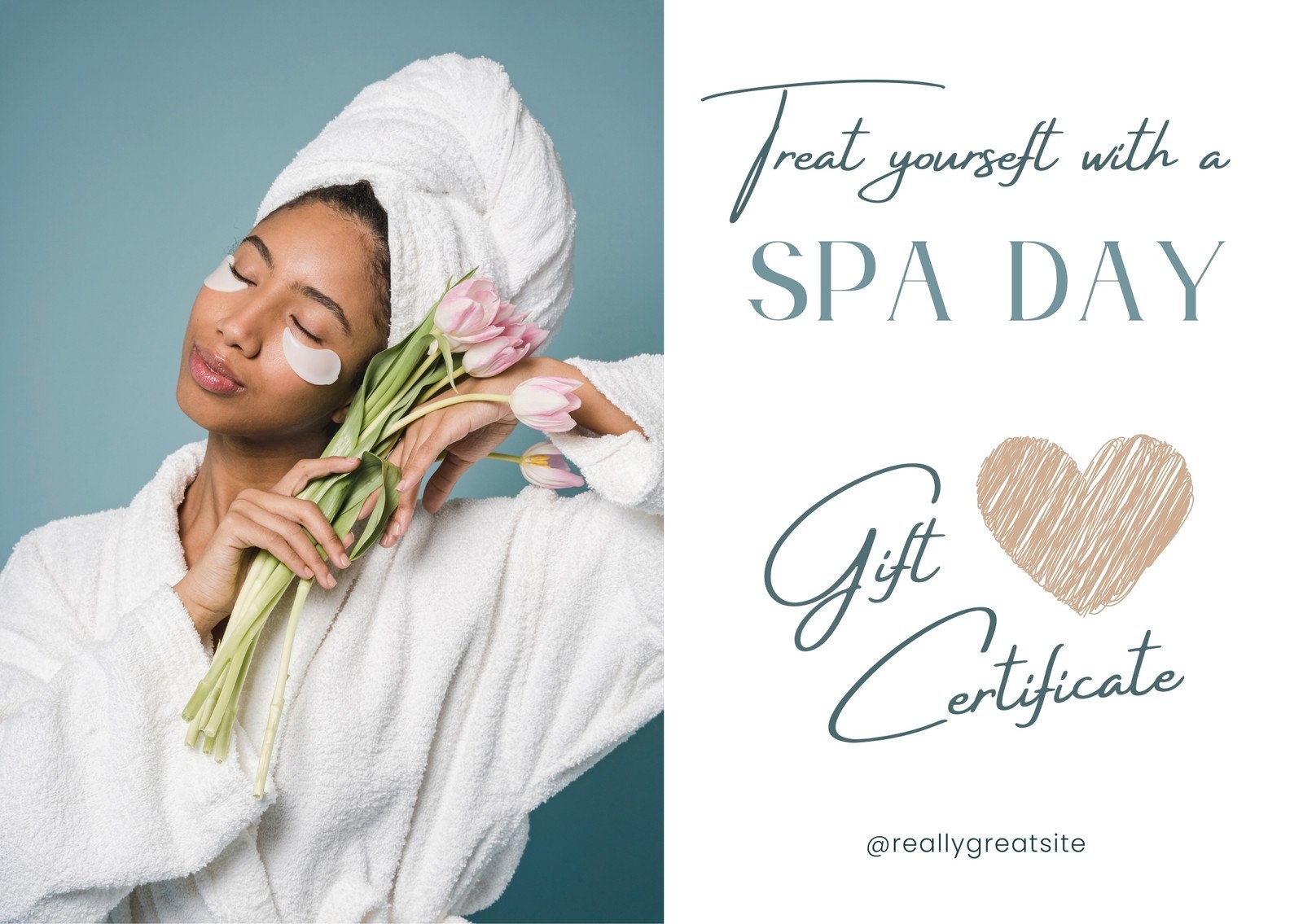 Free Printable Customizable Spa Gift Certificate Templates Canva