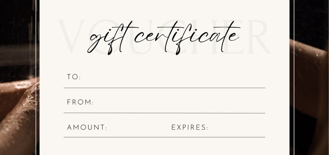 Free Printable Customizable Spa Gift Certificate Templates Canva