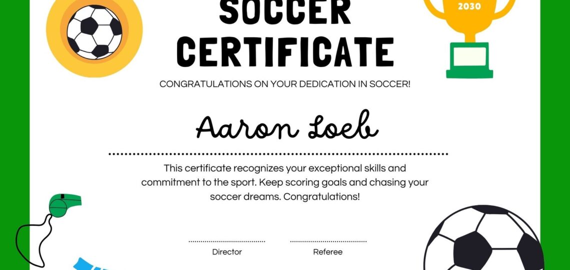 Free Printable Customizable Sport Certificate Templates Canva