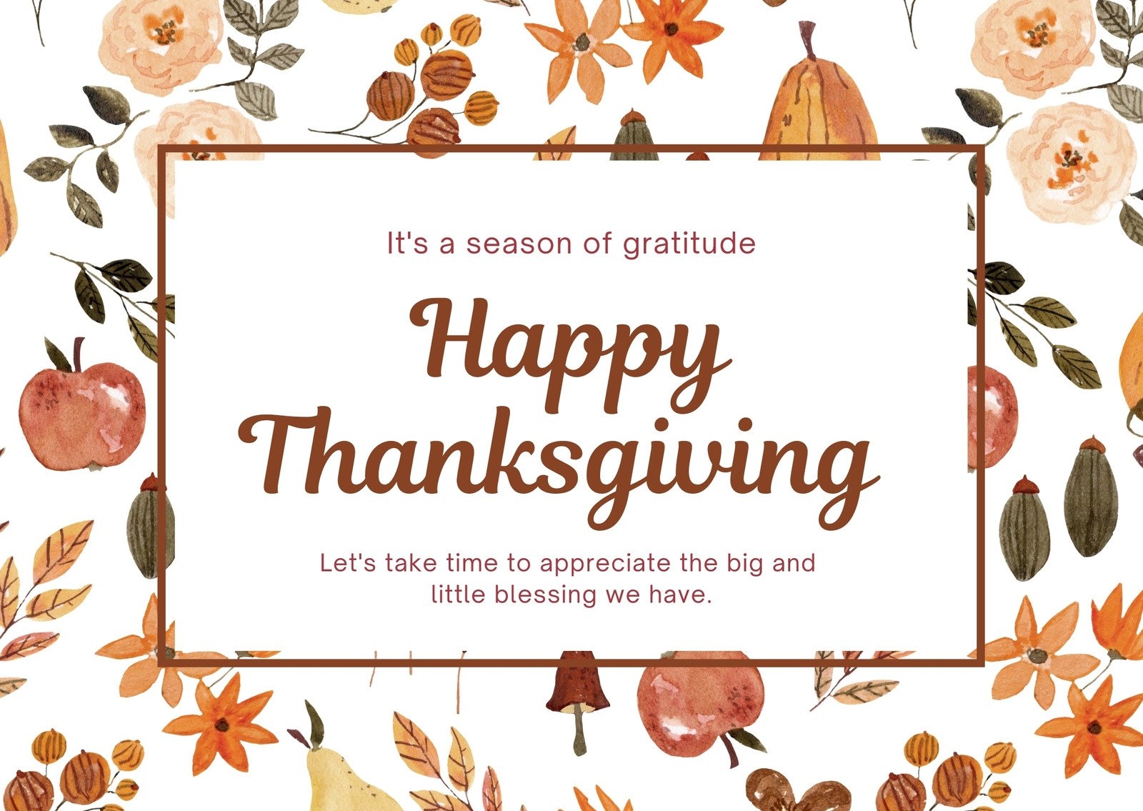 Free Printable Templates For Thanksgiving