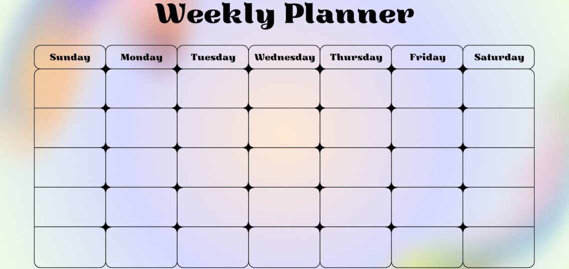 Free Printable Customizable Weekly Calendar Templates Canva