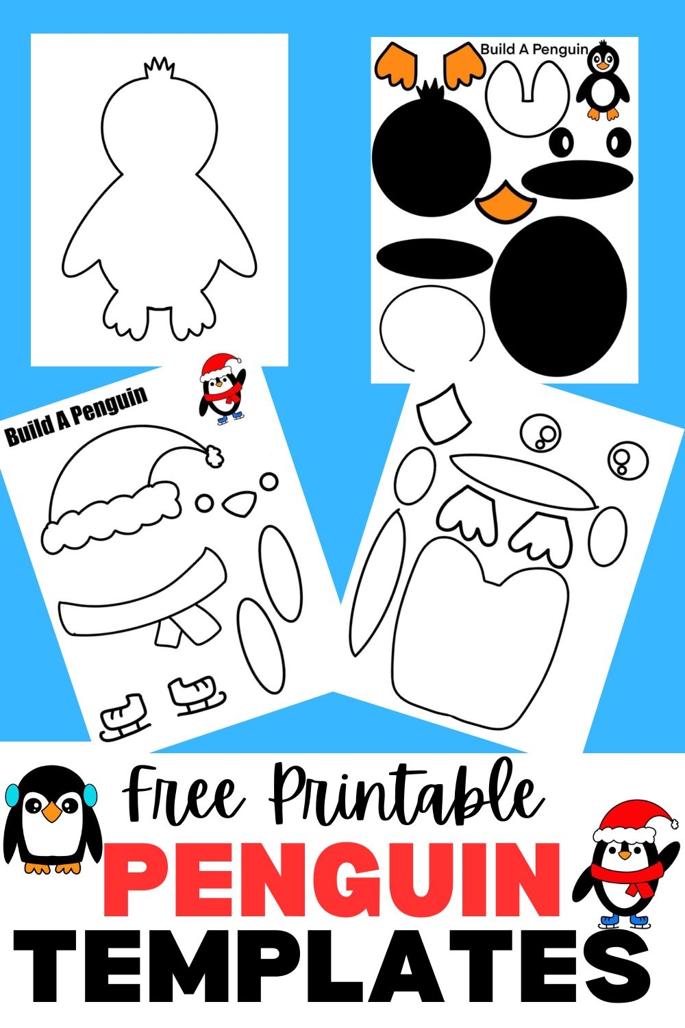 Free Printable Penguin Feet Template