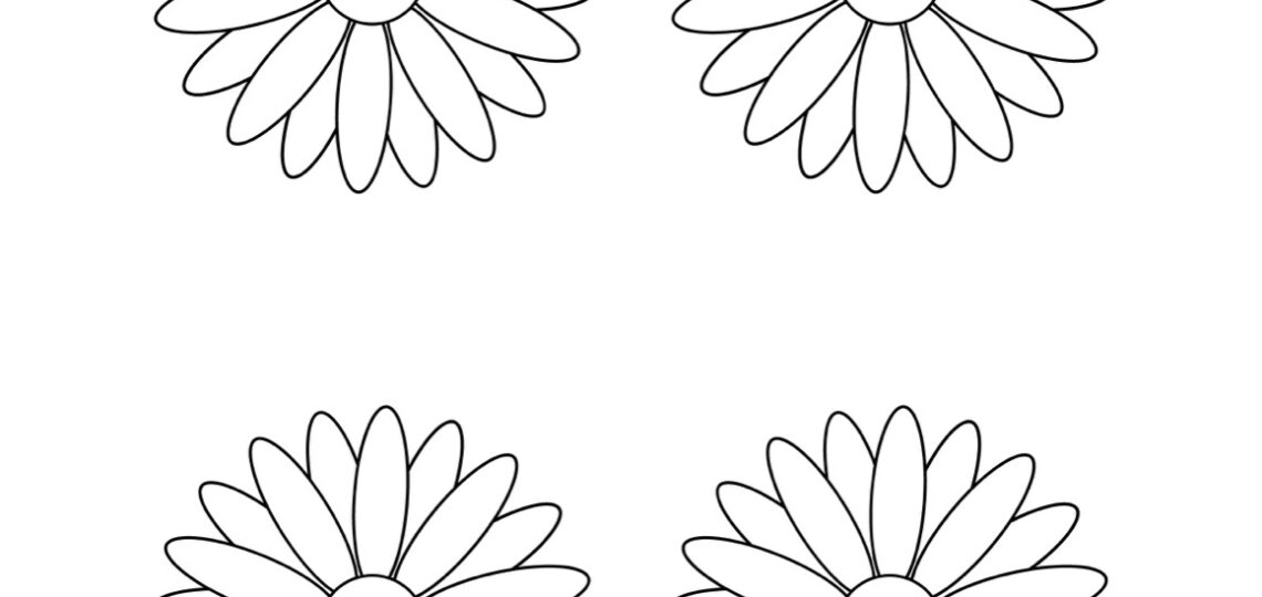 Free Printable Daisy Templates Daisy Shape Flower PDFs