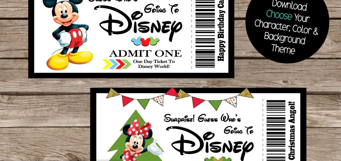 Free Printable Disney Boarding Pass Tickets Cut File Worksheets Library