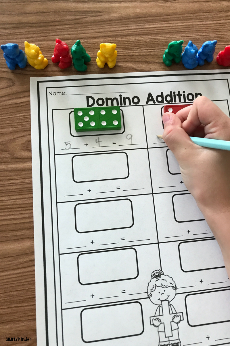 Free Printable Domino Addition Simply Kinder