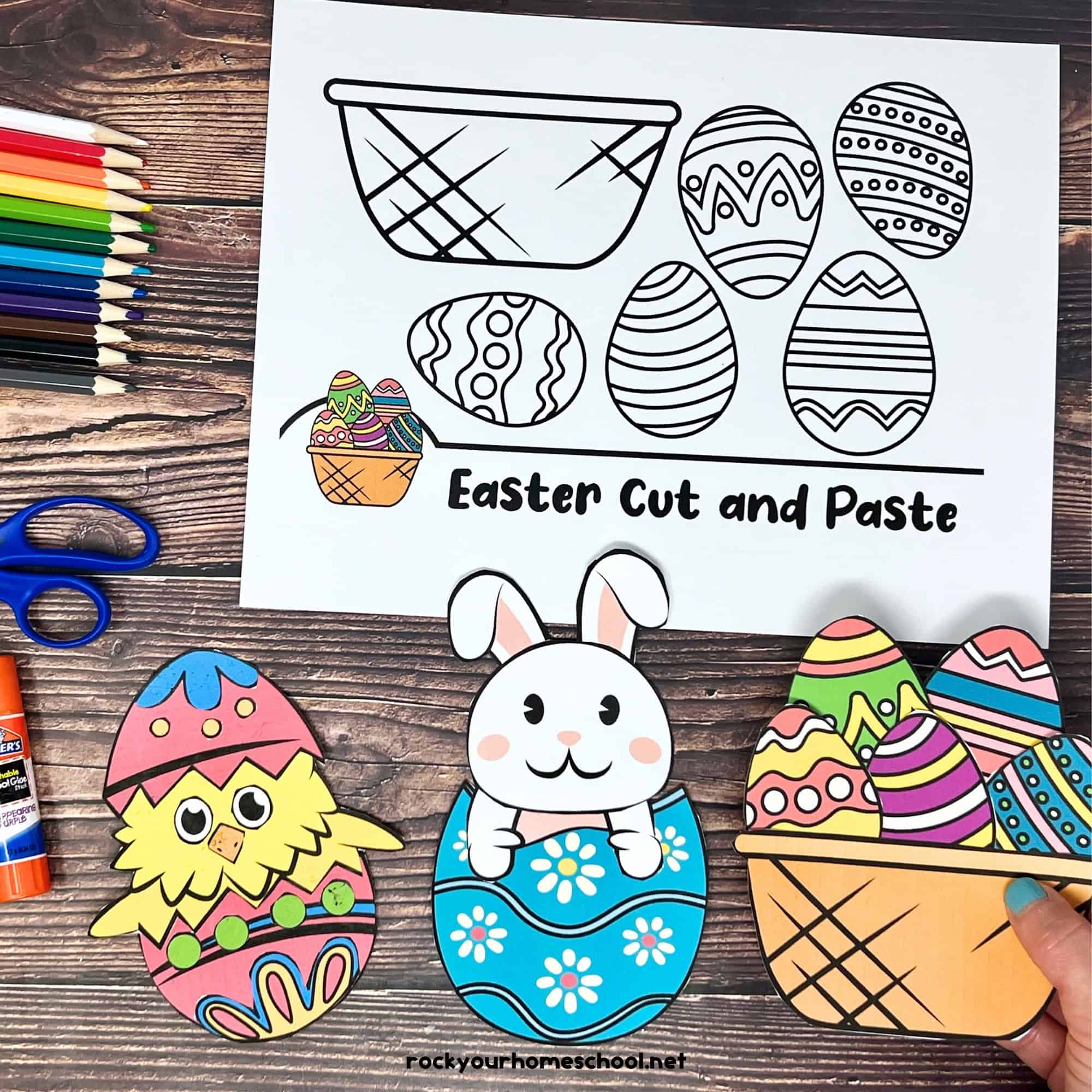 Free Printable Easter Crafts For Kids Cute Cut And Paste Activities Free Printable Easter Crafts For Kids Cute Cut And Paste Activities