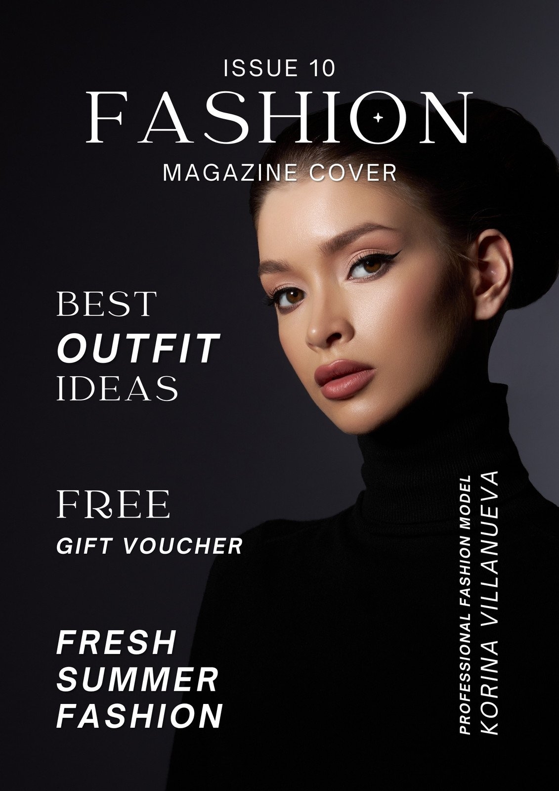 Free Printable Editable Fashion Magazine Cover Templates Canva
