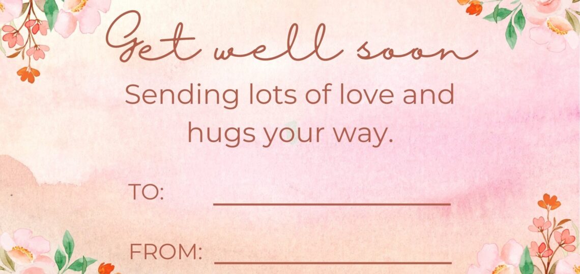 Free Printable Editable Get Well Soon Card Templates Canva