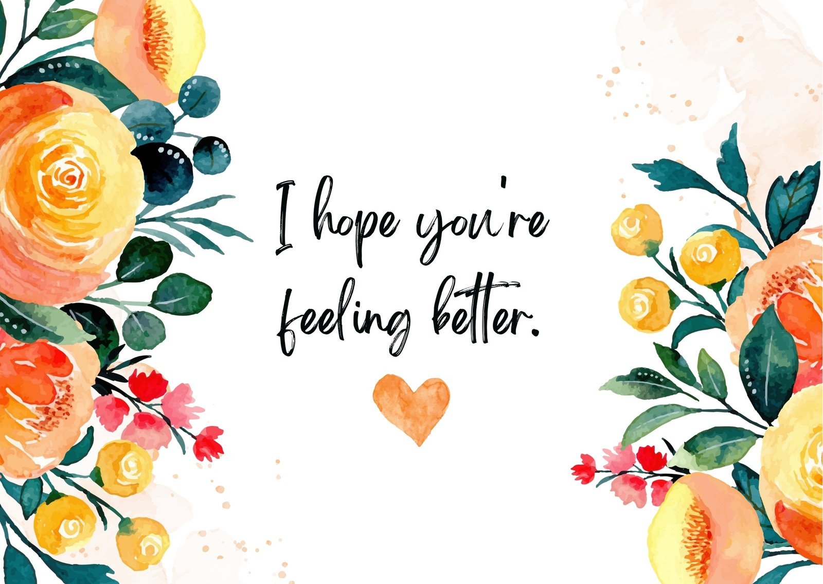 Free Printable Editable Get Well Soon Card Templates Canva