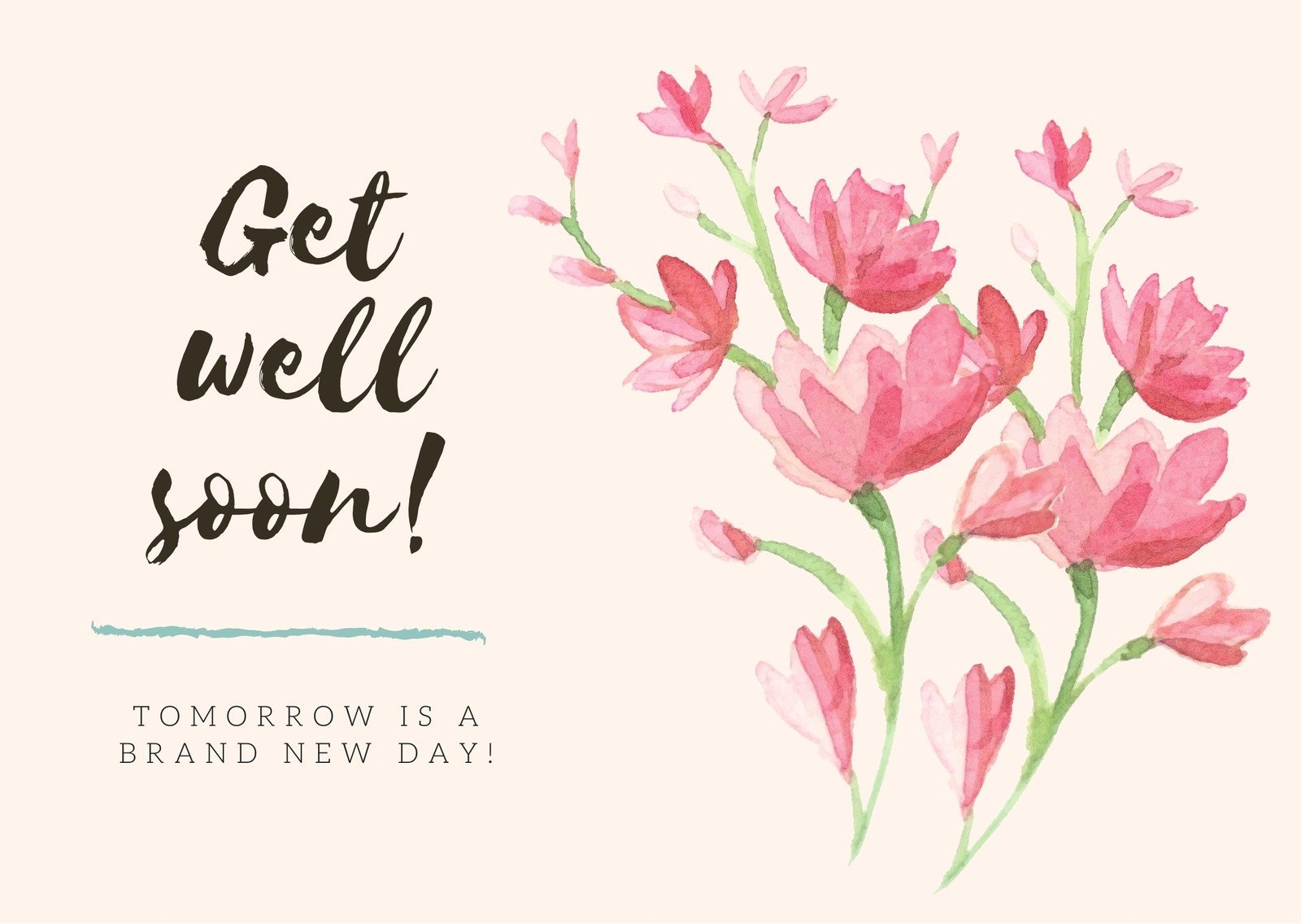 Free Printable Editable Get Well Soon Card Templates Canva