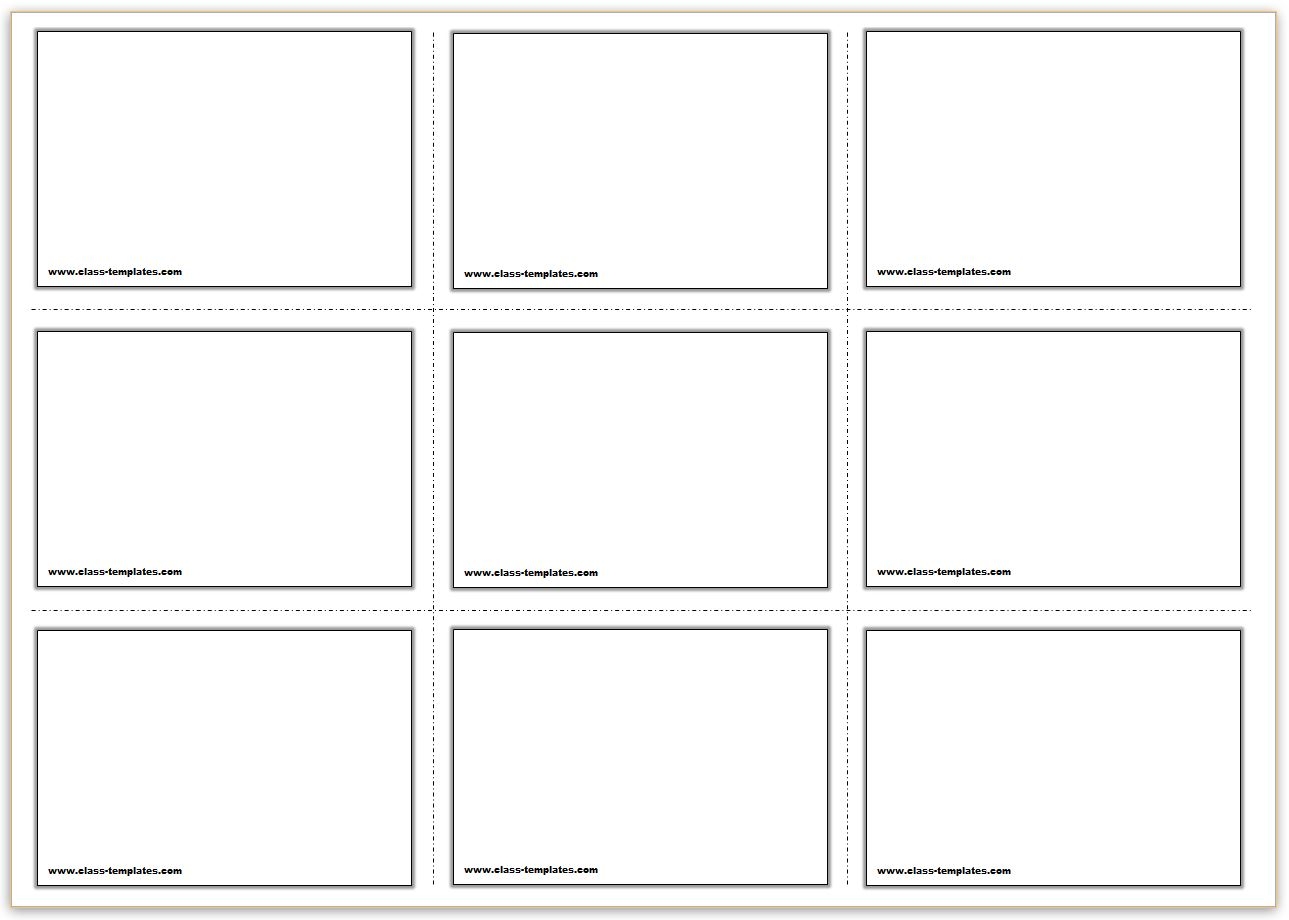 Free Printable Flash Cards Template Worksheets Library
