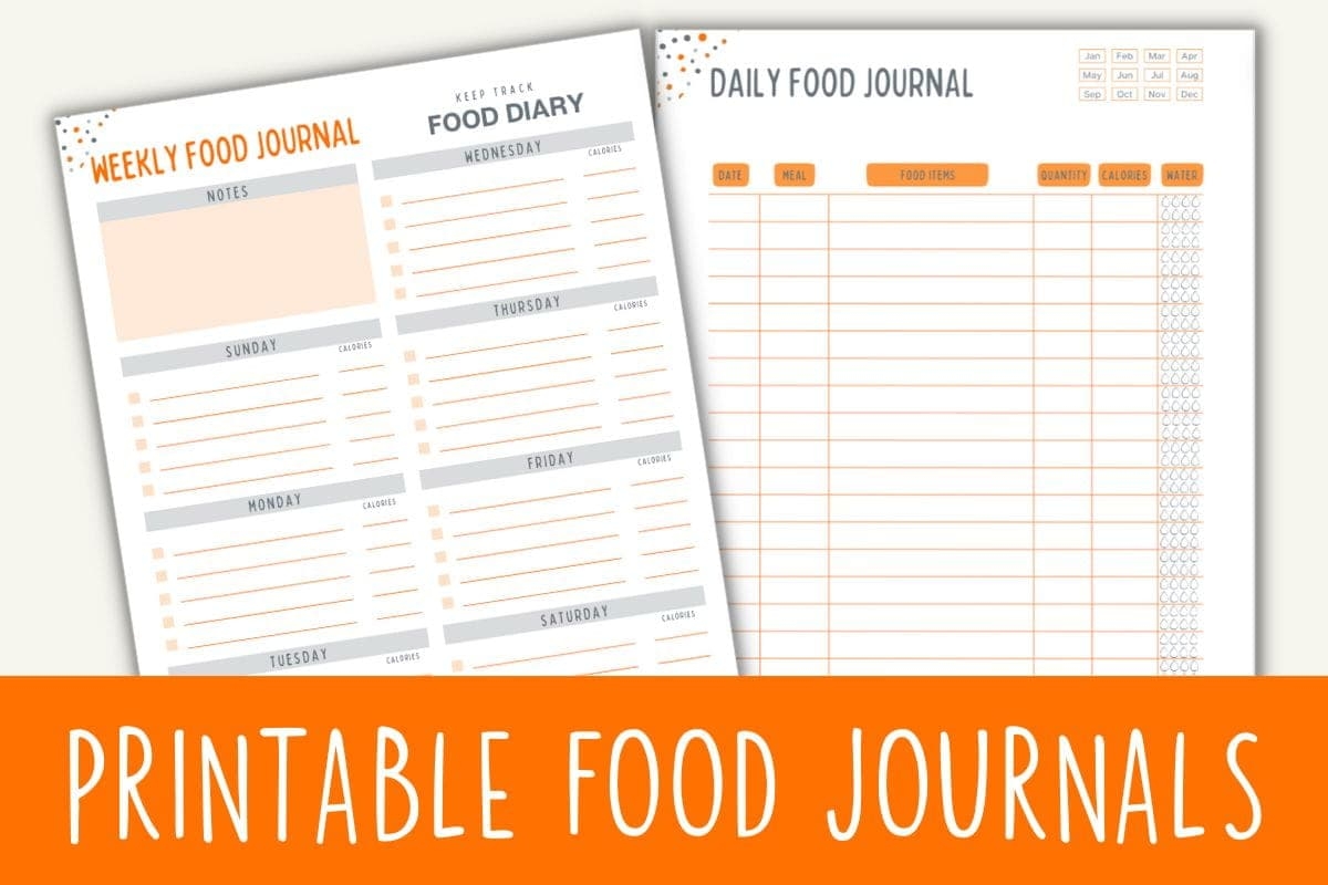 Free Printable Diet Journal Template