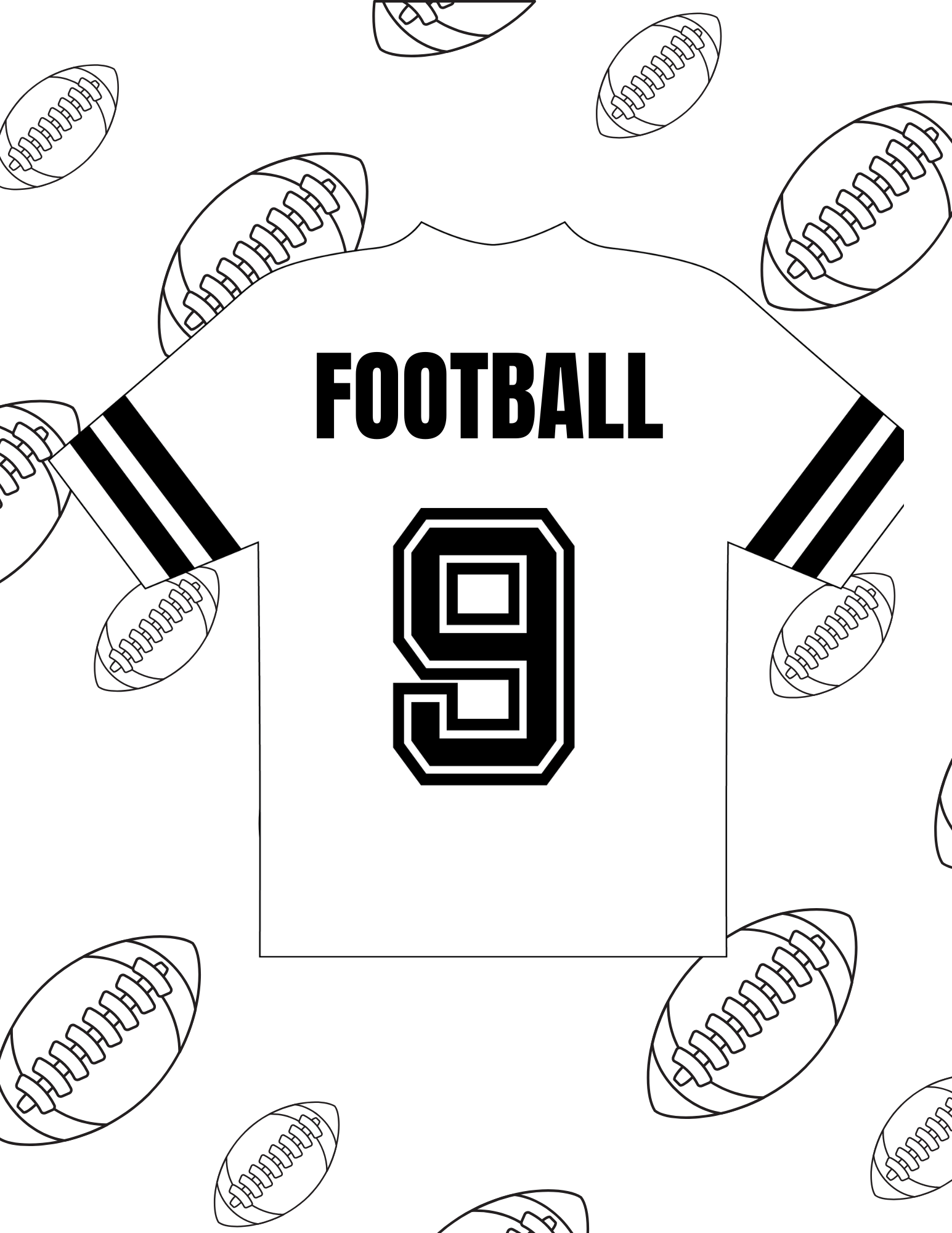 Free Printable Football Coloring Pages For Kids Two Kids And A Coupon