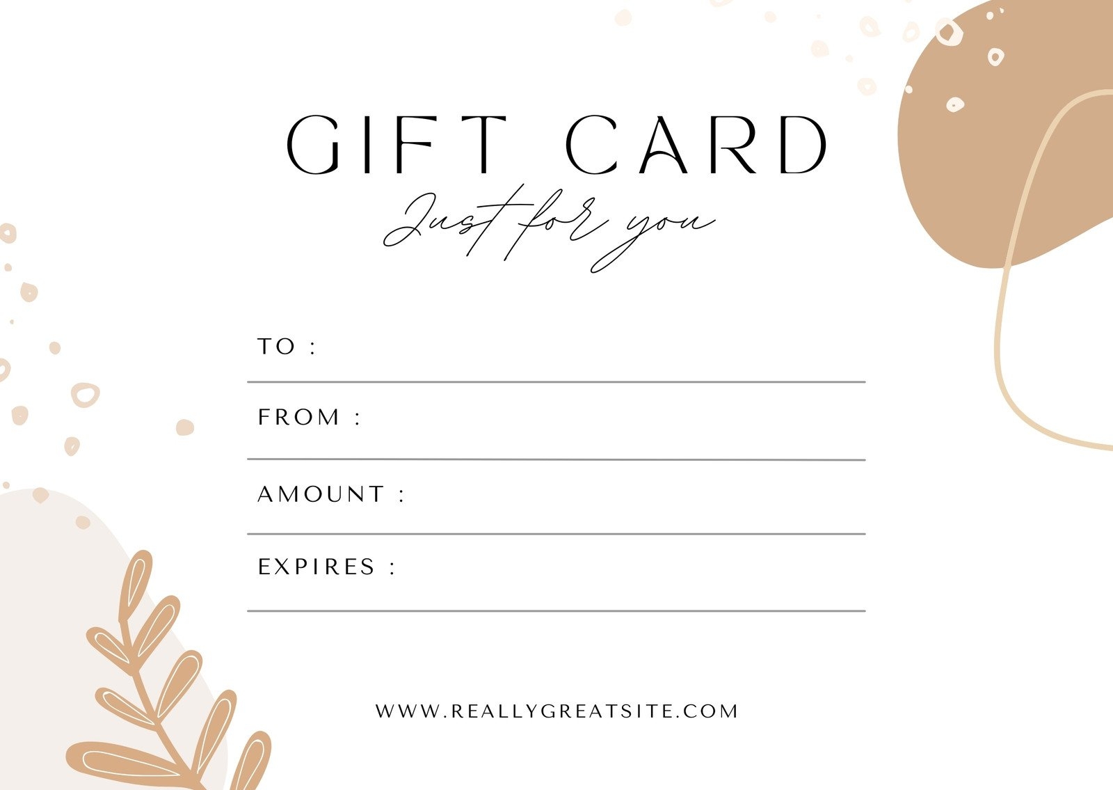 Free Printable Templates For Gift Certificates