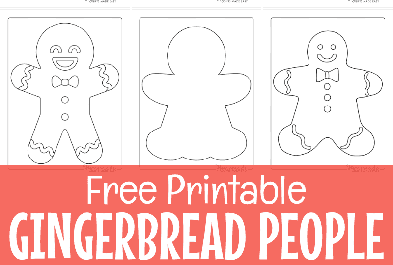 Free Printable Gingerbread Man Templates U0026 Coloring Pages