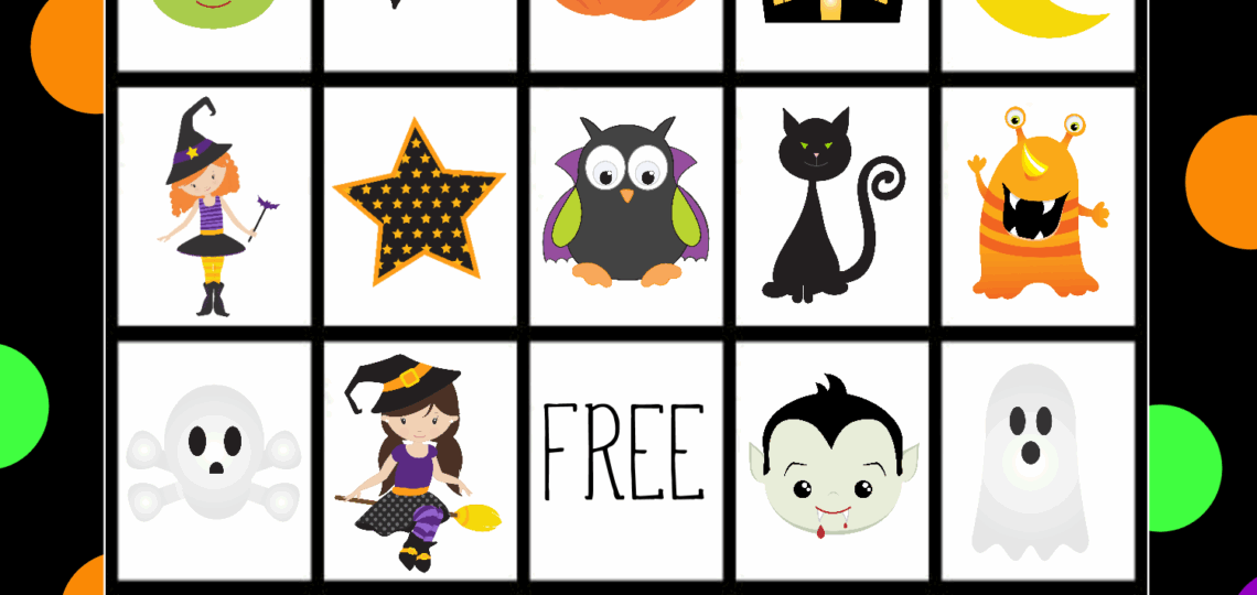 Free Printable Halloween Bingo Game Crazy Little Projects