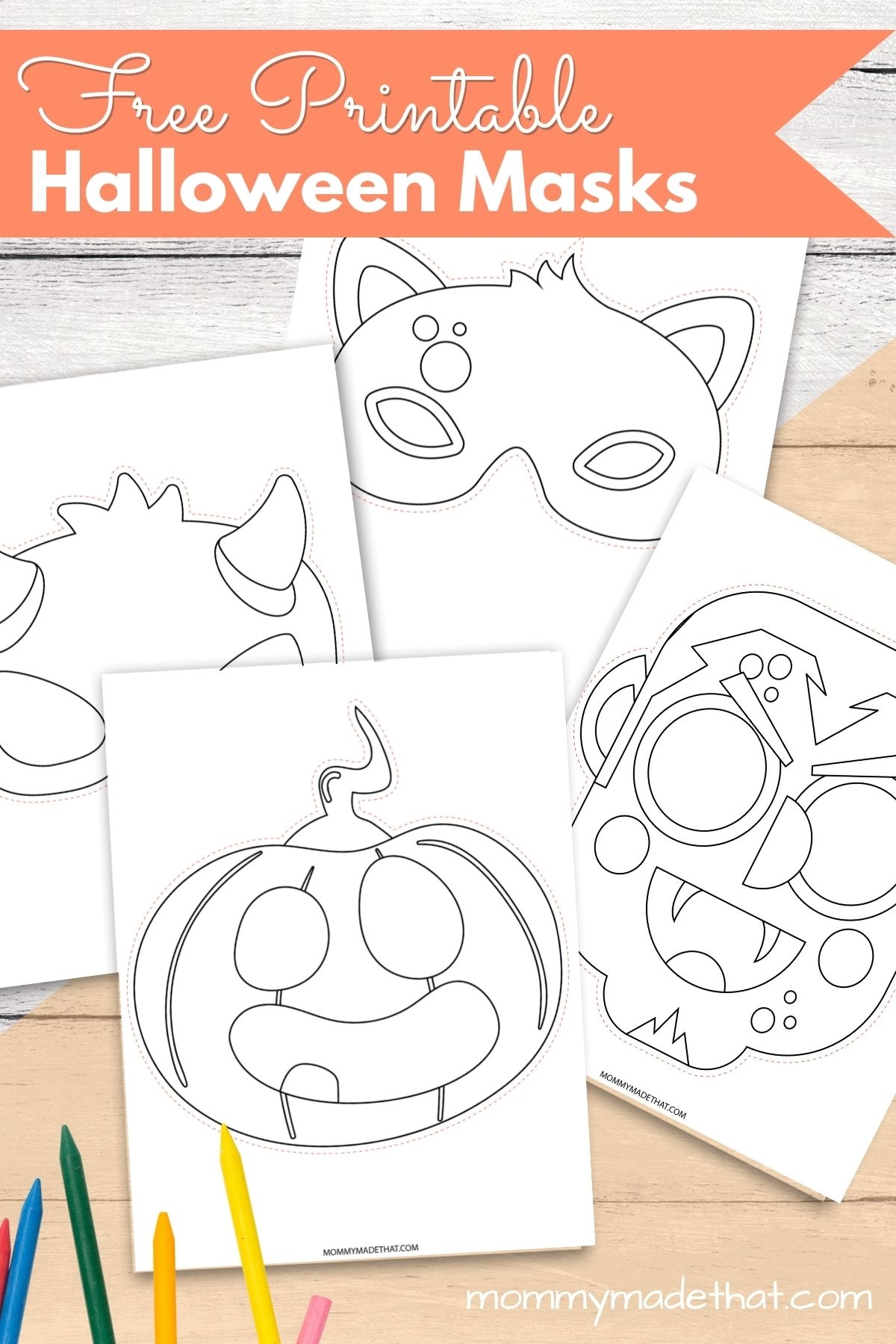 Free Printable Halloween Coloring Masks