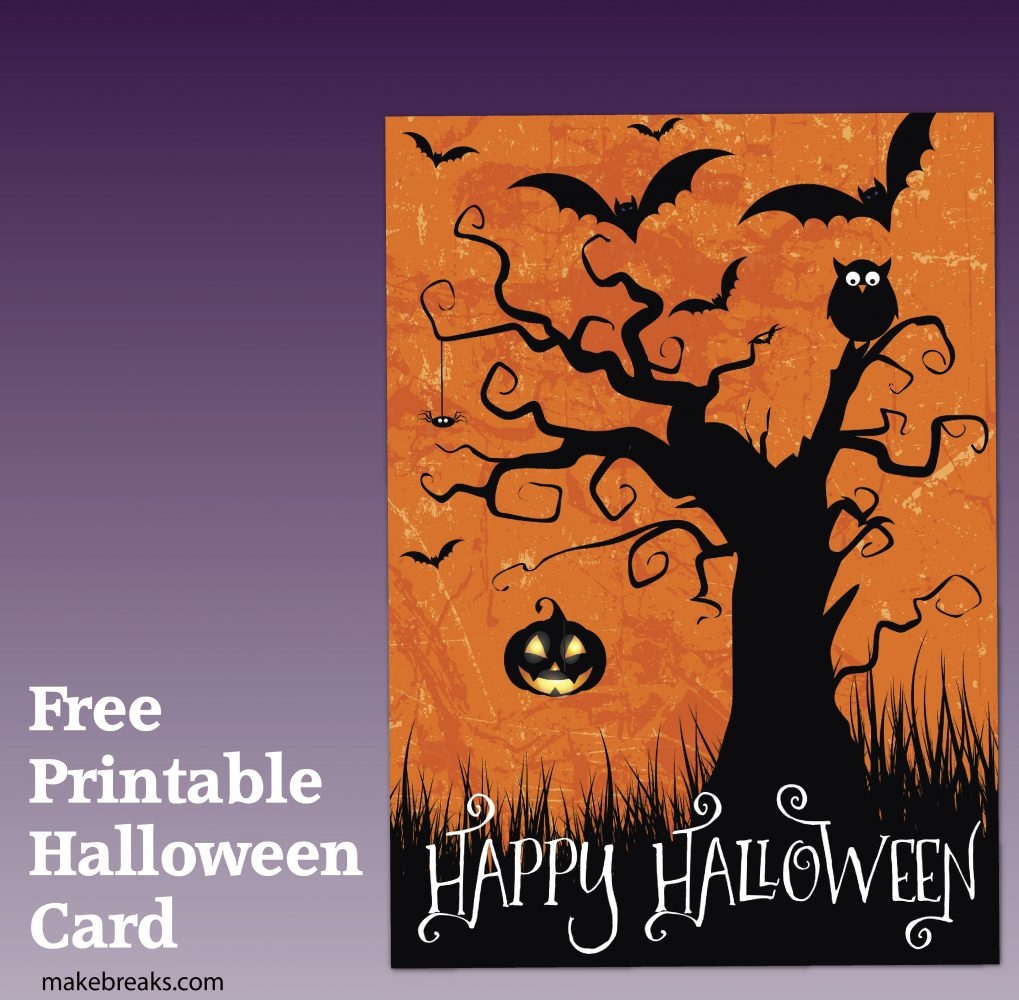 Halloween Free Printable Cards