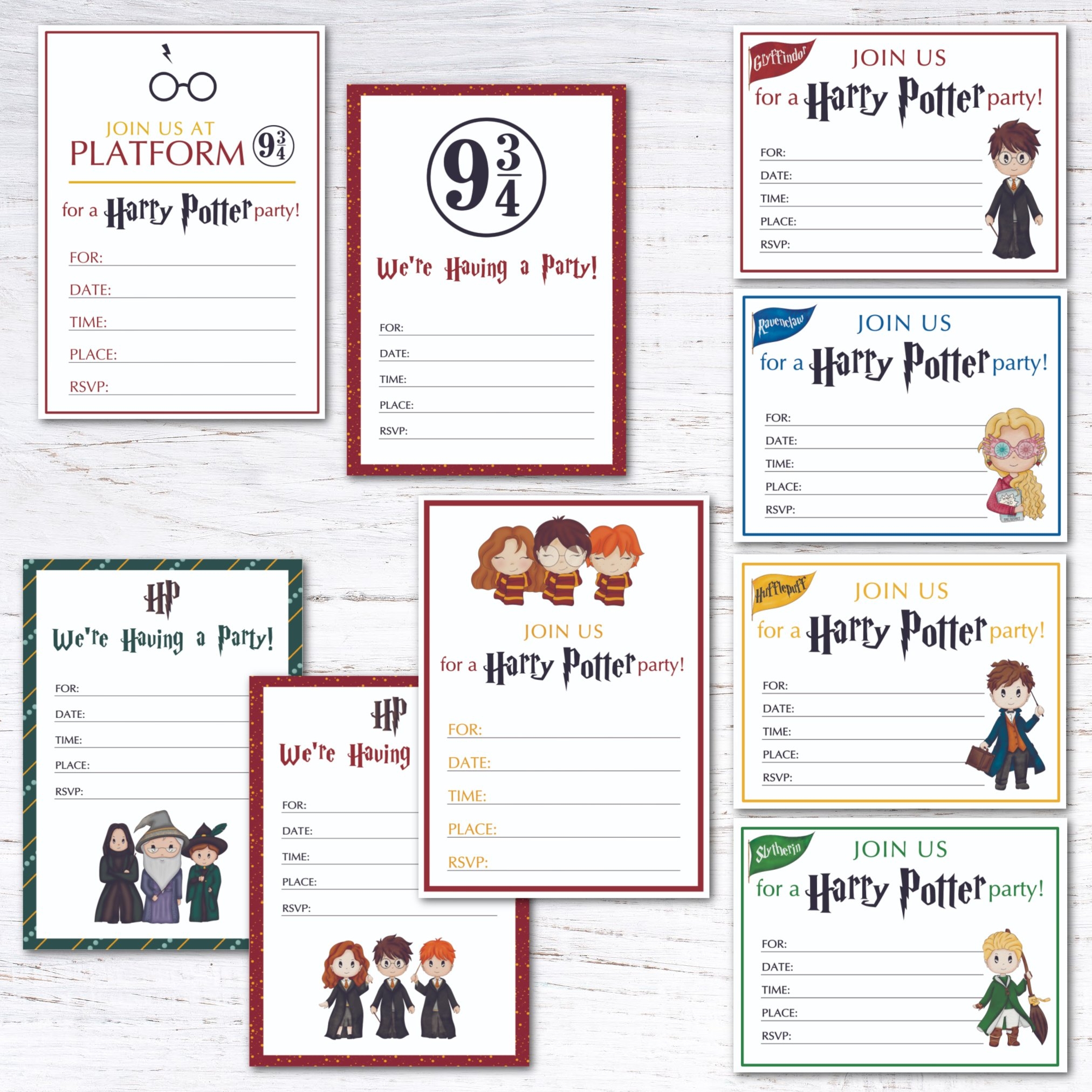 Free Printable Harry Potter Themed Party Invitations Krafty Planner Free Printable Harry Potter Themed Party Invitations Krafty Planner