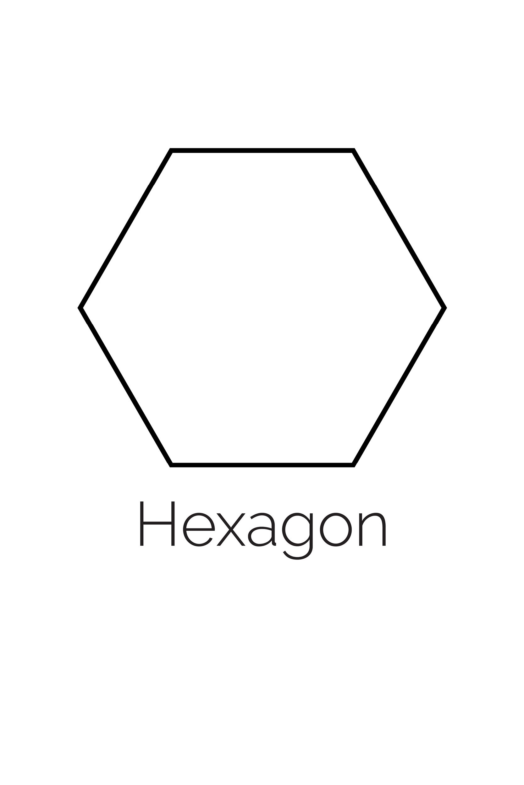 Free Printable Hexagon Shape Free Printable Hexagon Shape