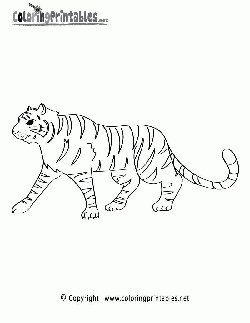 Free Printable Jungle Tiger Coloring Page Free Printable Jungle Tiger Coloring Page