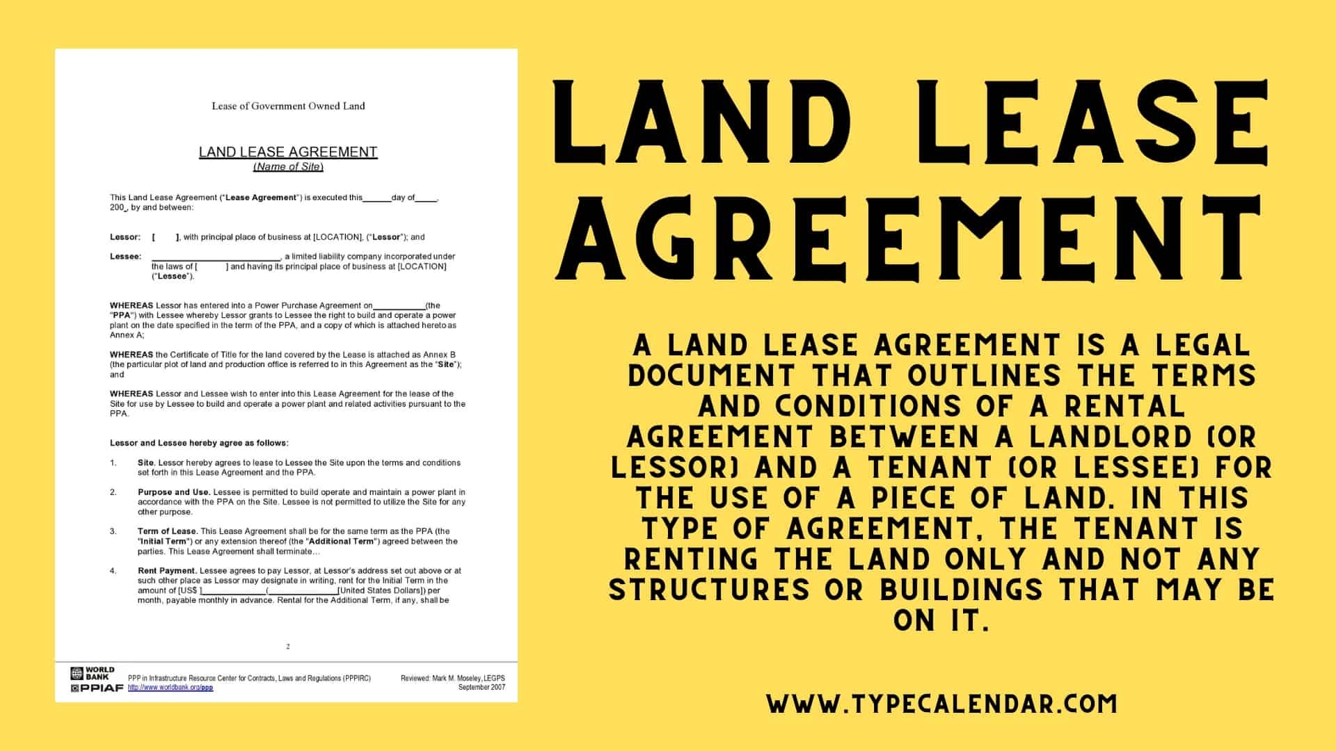 Free Printable Land Lease Agreement Templates Word U0026 PDF Sample Free Printable Land Lease Agreement Templates Word U0026 PDF Sample