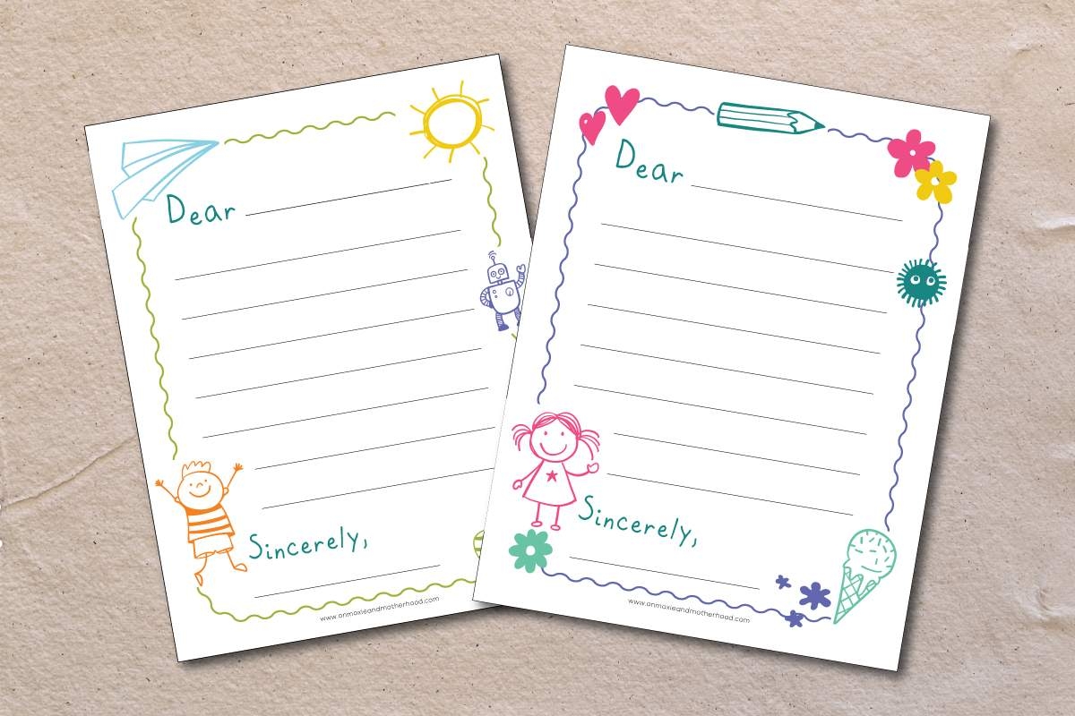 Free Printable Letter Template For Kids Let s Bring Pen Pals Back