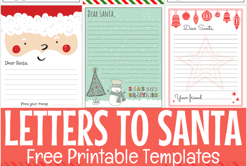 Free Printable Letter To Santa Templates