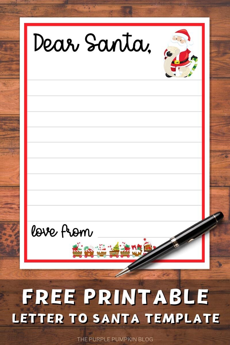 Free Printable Letter To Santa U0026 Envelope Templates 