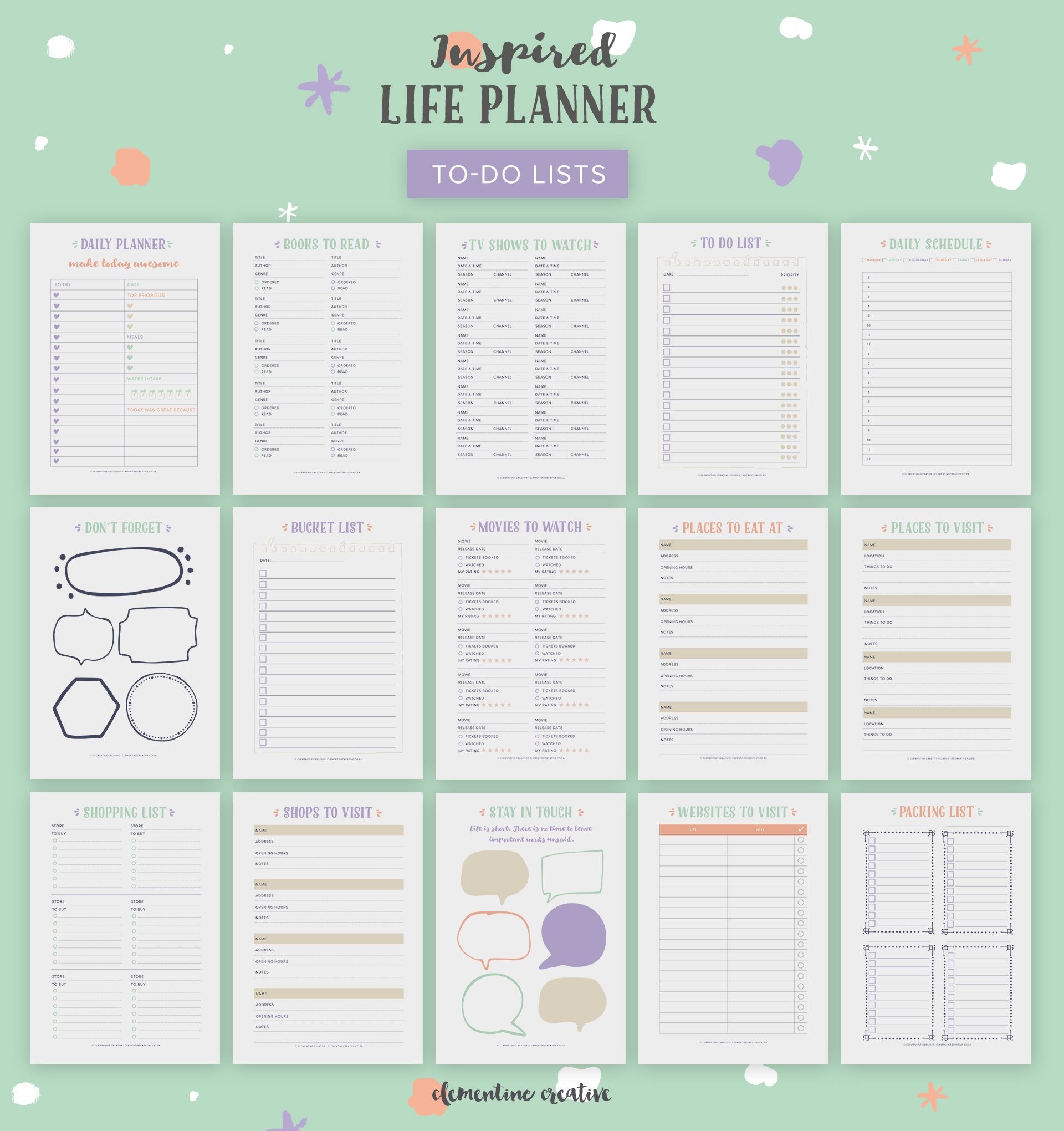 Free Printable Life Organizer Download Free Printable Life Organizer Png Images Free Worksheets On Clipart Library