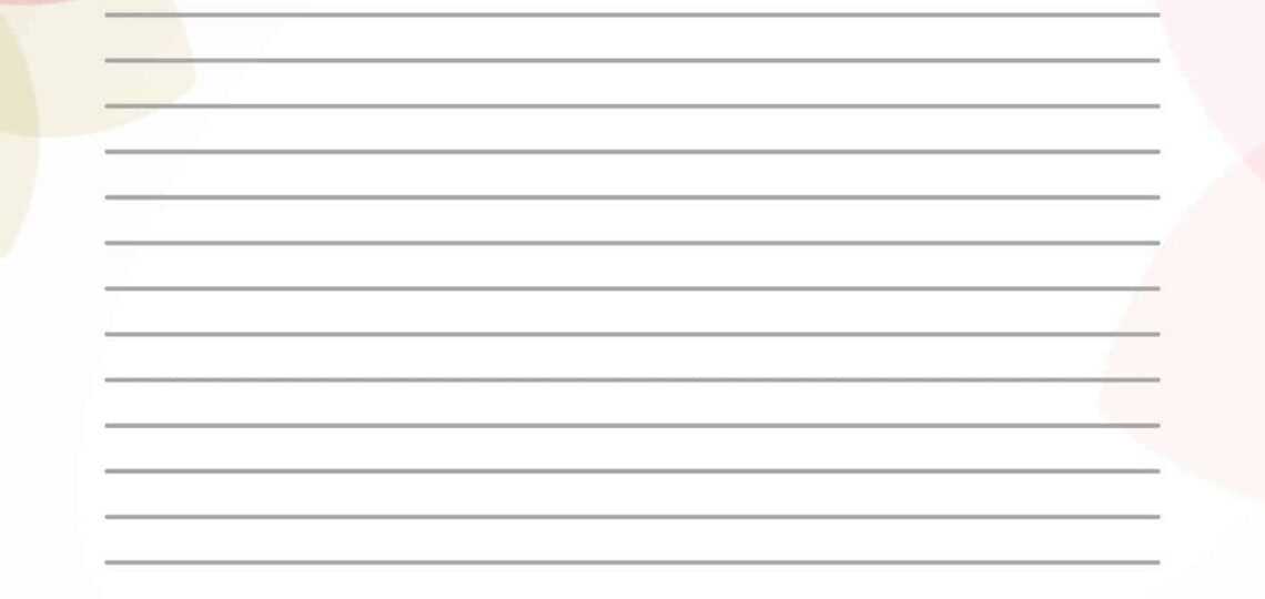 Free Printable Lined Paper Templates Word PDF Editable