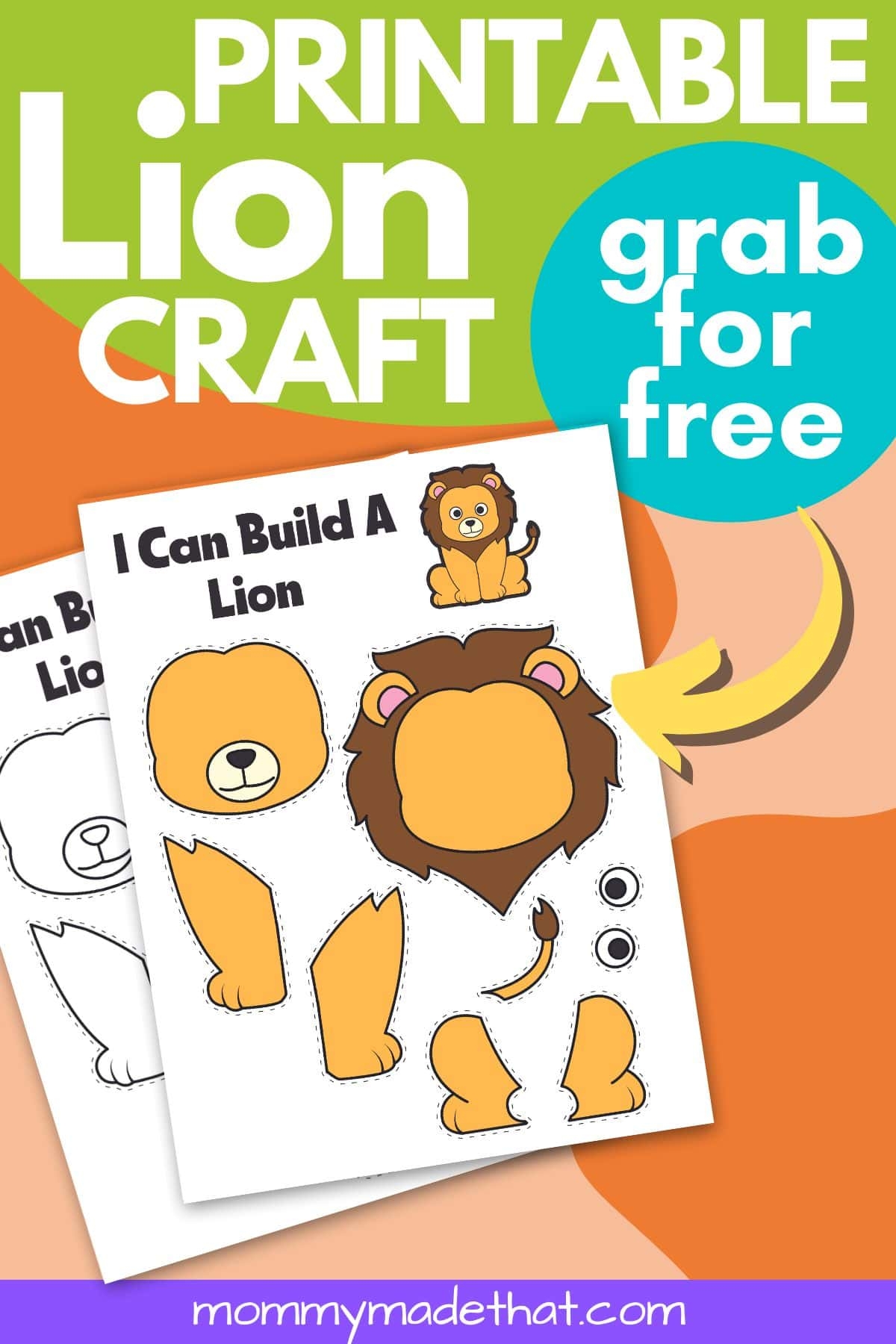 Free Printable Lion Craft Template