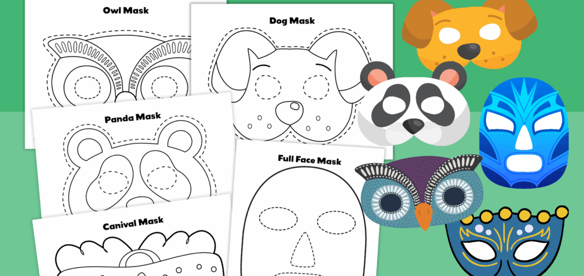 Free Printable Mask Templates For Characters Animals And More