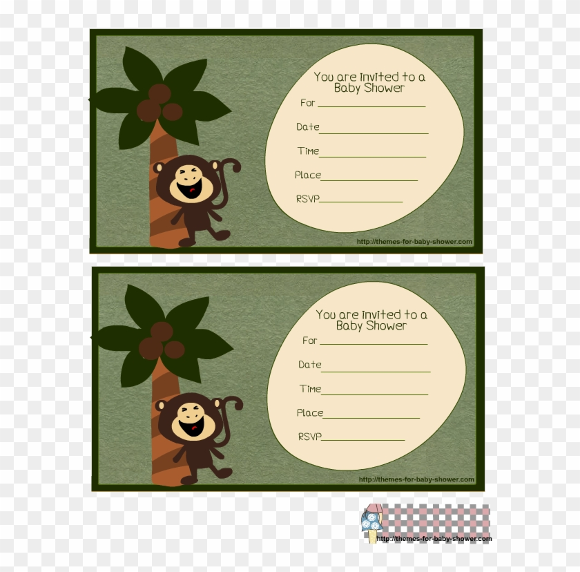 Free Printable Monkey Baby Shower Invitations Including Monkey Baby Shower Invitations Templates Free Free Transparent PNG Clipart Images Download